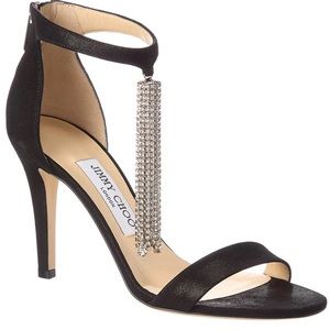 BLACK CRYSTAL JIMMY CHOO HEELS